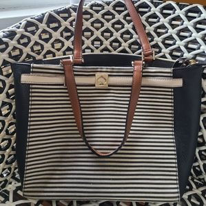 Kate Spade Black&White striped purse New w/out tag